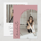 Moderne minimalistische fotograafpartij 2 kaart (Voorkant / Achterkant)