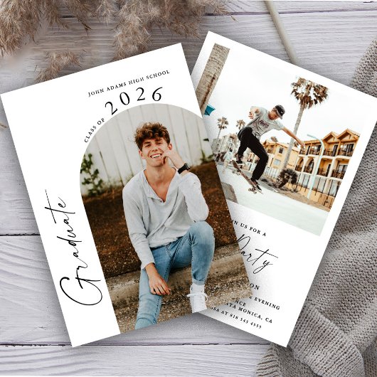 Moderne minimalistische fotograafpartij 2 kaart