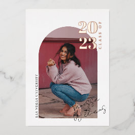 Moderne minimalistische fotograafpartij folie uitnodiging