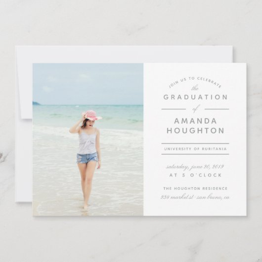 Moderne minimalistische fotograafpartij kaart (Voorkant)