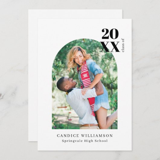 Moderne minimalistische fotograafpartij kaart (Voorkant / Achterkant)