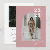 Moderne minimalistische fotograafpartij kaart (Voorkant / Achterkant)