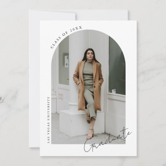 Moderne minimalistische fotograafpartij kaart (Voorkant)