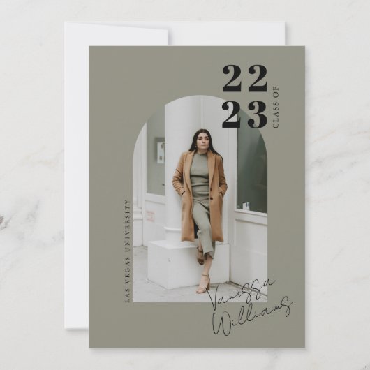 Moderne minimalistische fotograafpartij kaart (Voorkant)