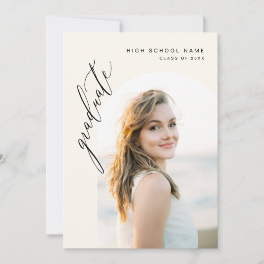 Moderne minimalistische fotograafpartij kaart (Voorkant)