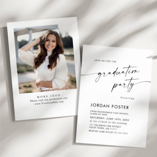 Moderne minimalistische fotograafpartij kaart