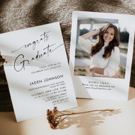 Moderne minimalistische fotograafpartij kaart