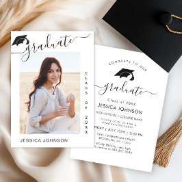 Moderne minimalistische fotograafpartij kaart