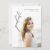 Moderne minimalistische fotograafpartij kaart (Voorkant)