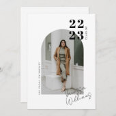 Moderne minimalistische fotograafpartij kaart (Voorkant / Achterkant)