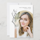 Moderne minimalistische fotograafpartij kaart (Voorkant)