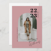 Moderne minimalistische fotograafpartij kaart (Voorkant / Achterkant)