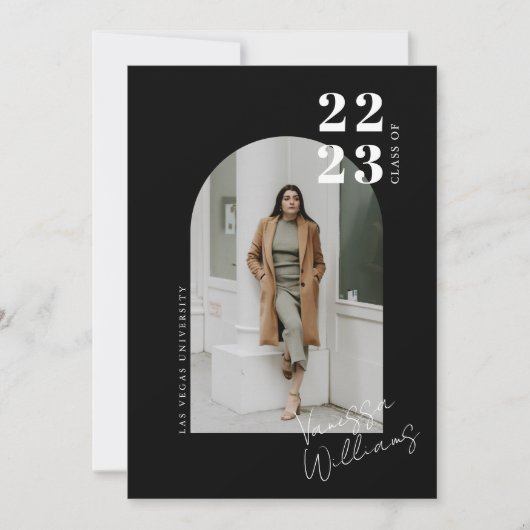 Moderne minimalistische fotograafpartij kaart (Voorkant)