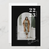 Moderne minimalistische fotograafpartij kaart (Voorkant / Achterkant)