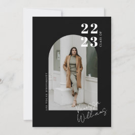 Moderne minimalistische fotograafpartij kaart