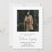 Moderne minimalistische fotograafpartij kaart (Achterkant)