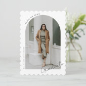 Moderne minimalistische fotograafpartij kaart (Staand voorkant)