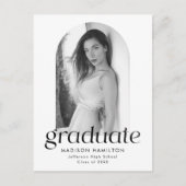 Moderne minimalistische fotograafpartij uitnodiging briefkaart (Voorkant)