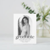 Moderne minimalistische fotograafpartij uitnodiging briefkaart (Staand voorkant)