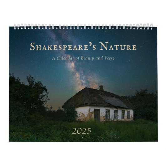 Moderne minimalistische fotografie citeert Shakesp Kalender (Hoes)