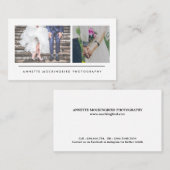 Moderne minimalistische fotografie: twee foto's visitekaartje (Voorkant / Achterkant)