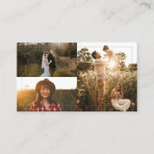 Moderne minimalistische fotografie Visitekaartje (Achterkant)