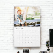 Moderne minimalistische fotokalender kalender