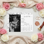 Moderne Minimalistische Fotokalender Save the Date