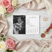 Moderne Minimalistische Fotokalender Save the Date