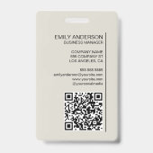 Moderne Minimalistische Fotonaamlogo Badge (Achterkant)