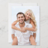 Moderne minimalistische foto's bruiloft kaart (Achterkant)