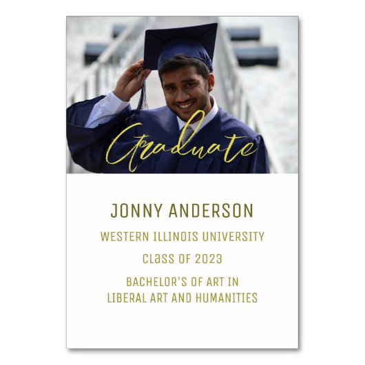 Moderne, minimalistische foto's en scripts kaart (Voorkant)