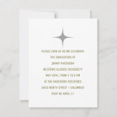 Moderne, minimalistische foto's en scripts RSVP kaartje (Achterkant)