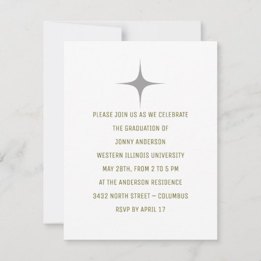 Moderne, minimalistische foto's en scripts RSVP kaartje (Achterkant)