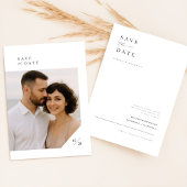 Moderne minimalistische foto's slaan de datum op save the date