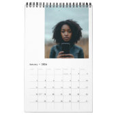 Moderne minimalistische fotosjabloon Eenvoudig elk Kalender (Jan 2026)