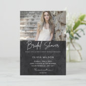 Moderne, minimalistische fotouitnodiging voor vrij kaart (Staand voorkant)