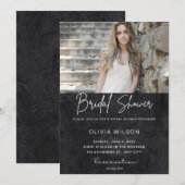 Moderne, minimalistische fotouitnodiging voor vrij kaart (Voorkant / Achterkant)