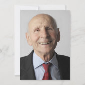 Moderne minimalistische fotoverrassingsgroep kaart (Achterkant)