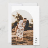 Moderne minimalistische fotowedstrijd kaart (Achterkant)