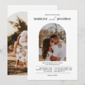 Moderne minimalistische fotowedstrijd kaart (Voorkant / Achterkant)