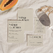 Moderne minimalistische Franse grillige retro brui Kaart