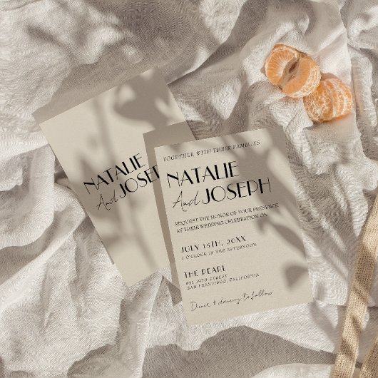 Moderne minimalistische Franse grillige retro brui Kaart