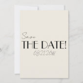 Moderne minimalistische Franse grillige retro brui Save The Date (Voorkant)