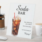 Moderne minimalistische frisdrankbar Zomerverjaard Reclamebord Met Voetstuk (Insitu)