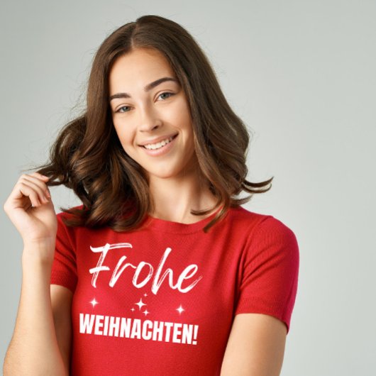 Moderne minimalistische Frohe Weihnachten T-shirt