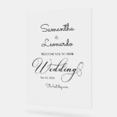 Moderne minimalistische Frosted Acryl bruiloft wel Bord (Hoek)