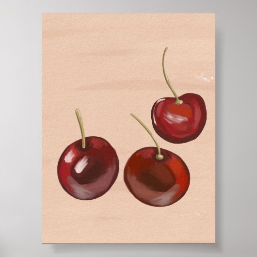 Moderne minimalistische fruit art print (Voorkant)