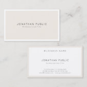 Moderne minimalistische, geavanceerde, schone desi visitekaartje (Voorkant / Achterkant)