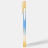 Moderne minimalistische geel blauwe gradiënt kleur Case-Mate iPhone case (Achterkant / Links)